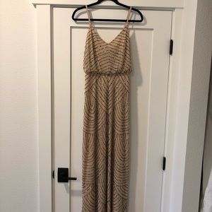 Adrianna Papell Deco Beaded Sheath Dress size 0